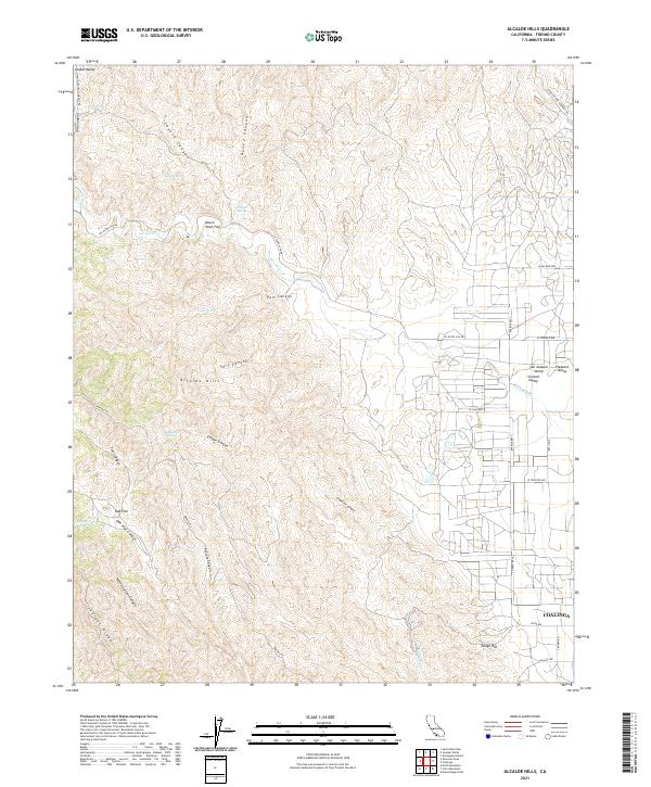 Alcalde Hills, CA — USGS 7.5-minute topo (2021)