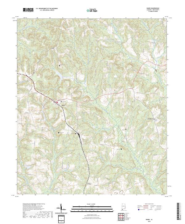 Banks, AL — USGS 7.5-minute topo (2024)