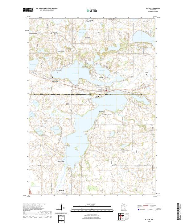 Elysian, MN — USGS 7.5-minute topo (2022)