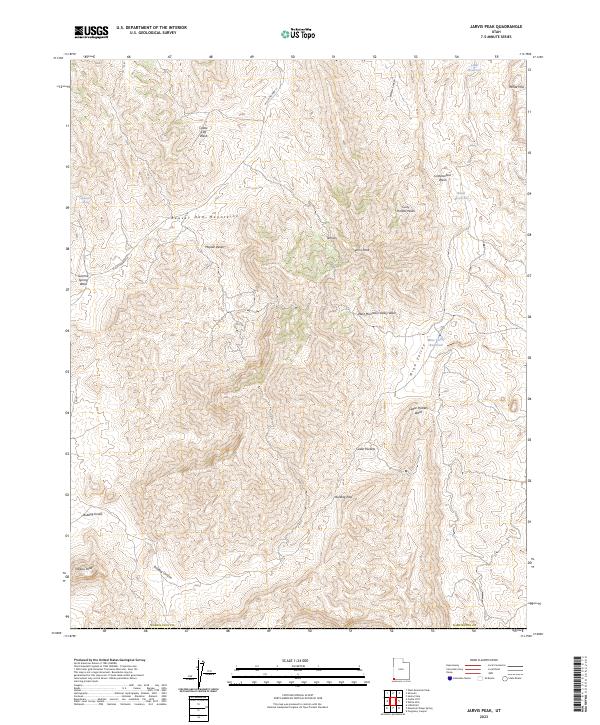 Jarvis Peak, UT — USGS 7.5-minute topo (2023)
