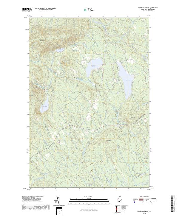Whetstone Pond, ME — USGS 7.5-minute topo (2024)