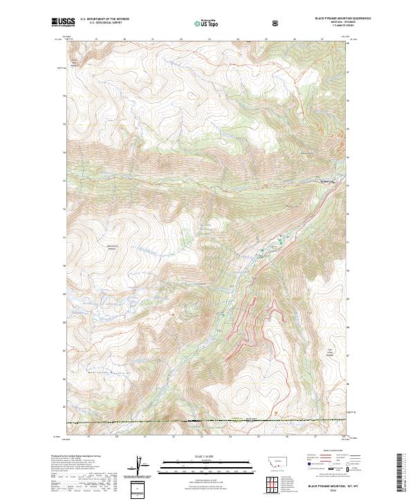 Black Pyramid Mountain, MT-WY — USGS 7.5-minute topo (2024)