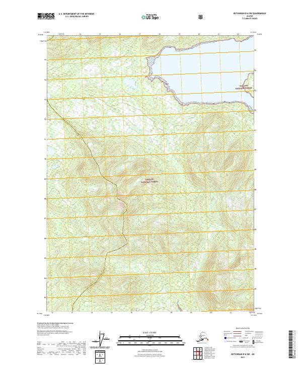 Ketchikan D-6 SW, AK — USGS 7.5-minute topo (2021)