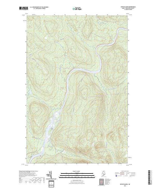 Seven Islands, ME — USGS 7.5-minute topo (2024)