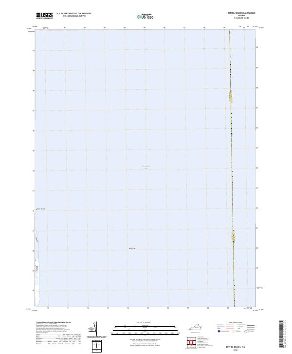 Bethel Beach, VA — USGS 7.5-minute topo (2022)