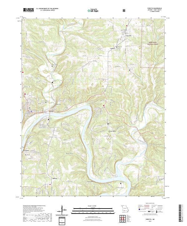 Forsyth, MO — USGS 7.5-minute topo (2021)