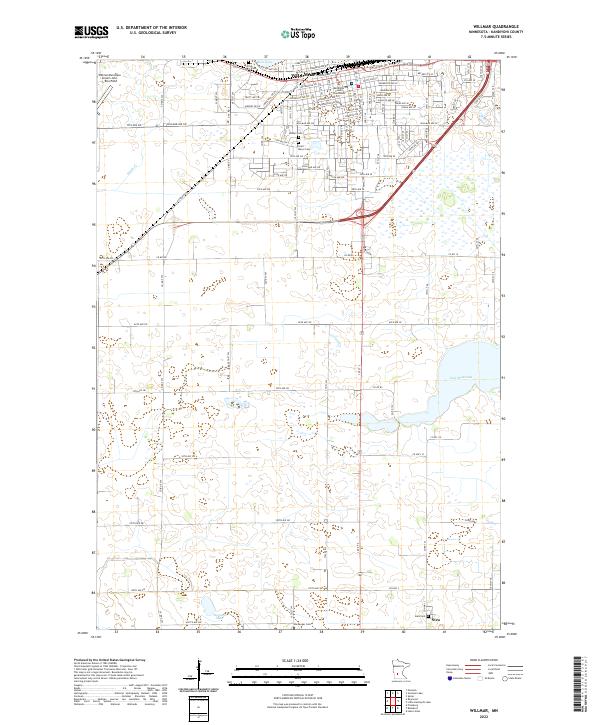 Willmar, MN — USGS 7.5-minute topo (2022)