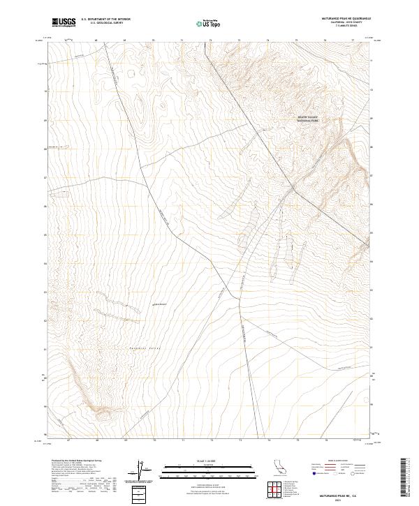 Maturango Peak NE, CA — USGS 7.5-minute topo (2021)