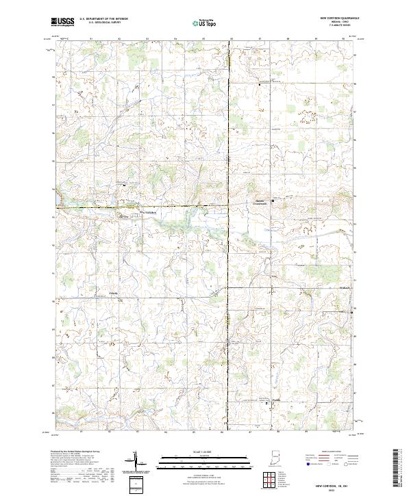 New Corydon, IN-OH — USGS 7.5-minute topo (2022)