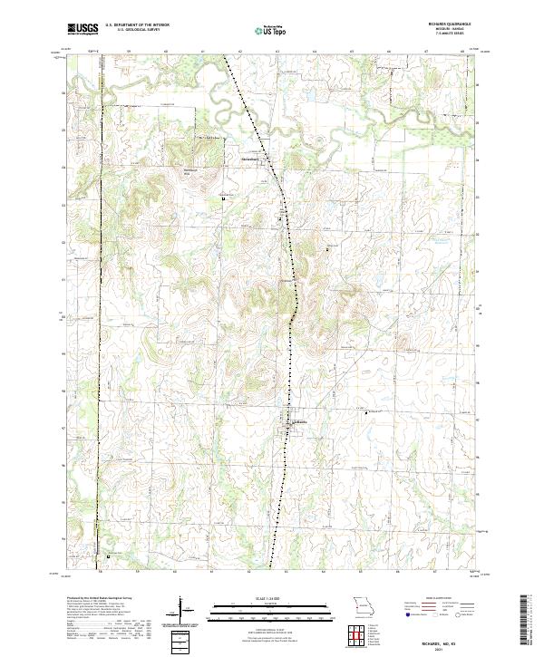Richards, MO-KS — USGS 7.5-minute topo (2021)
