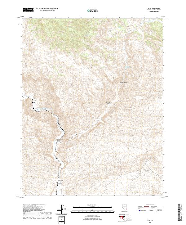 Leith, NV — USGS 7.5-minute topo (2021)