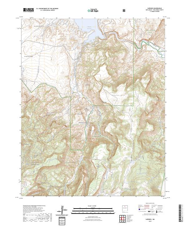 Canones, NM — USGS 7.5-minute topo (2023)