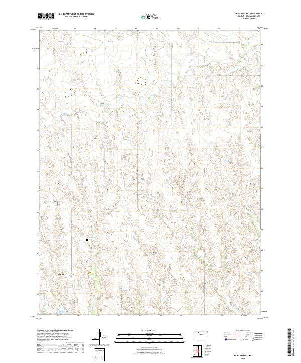 Morland NE, KS — USGS 7.5-minute topo (2022)