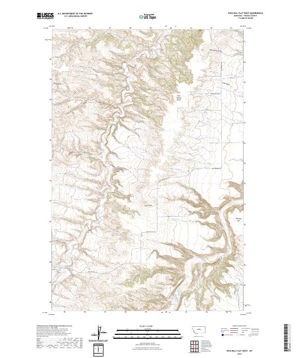 Wild Bill Flat West, MT — USGS 7.5-minute topo (2024)