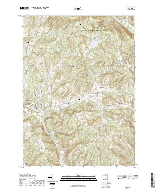 Erin, NY — USGS 7.5-minute topo (2023)