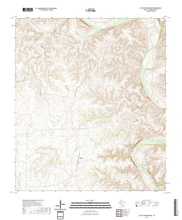 Little Fielder Draw, TX — USGS 7.5-minute topo (2022)
