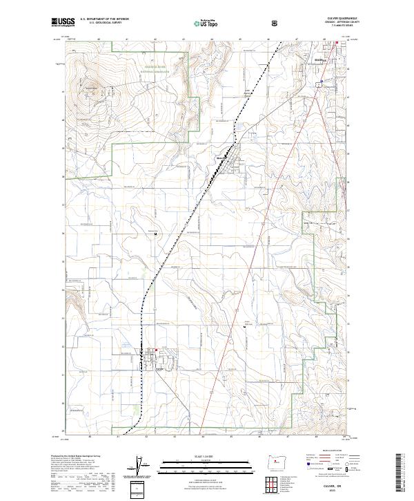 Culver, OR — USGS 7.5-minute topo (2023)