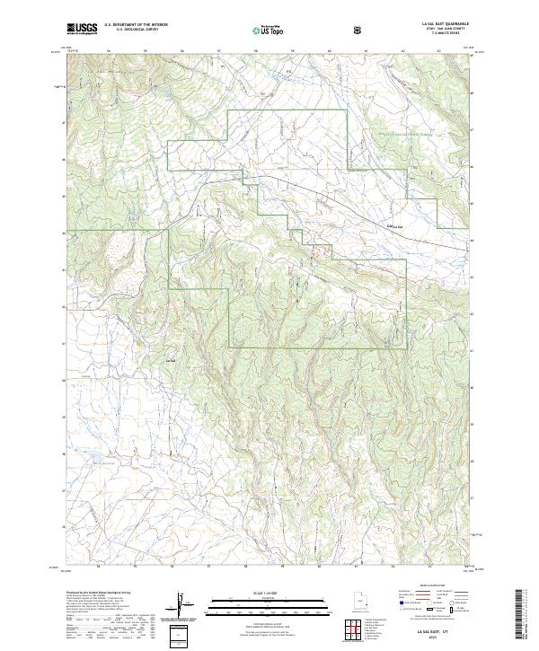 La Sal East, UT — USGS 7.5-minute topo (2023)