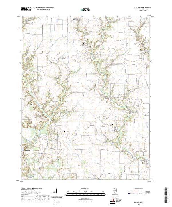 Louisville East, IL — USGS 7.5-minute topo (2024)