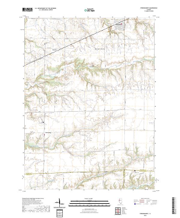 Stronghurst, IL — USGS 7.5-minute topo (2024)