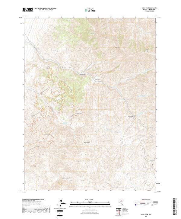 Goat Peak, NV — USGS 7.5-minute topo (2021)
