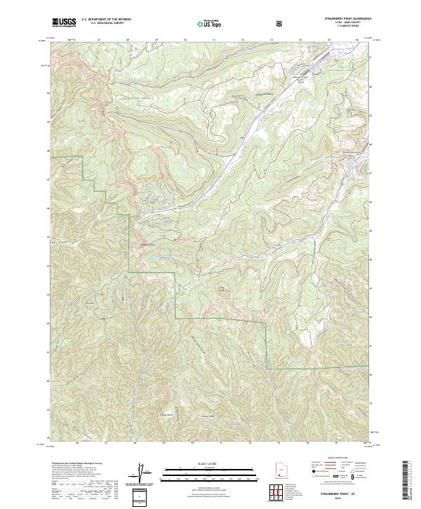 Strawberry Point, UT — USGS 7.5-minute topo (2023)