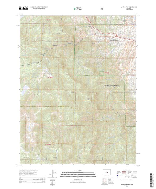 Manitou Springs, CO — USGS 7.5-minute topo (2026)