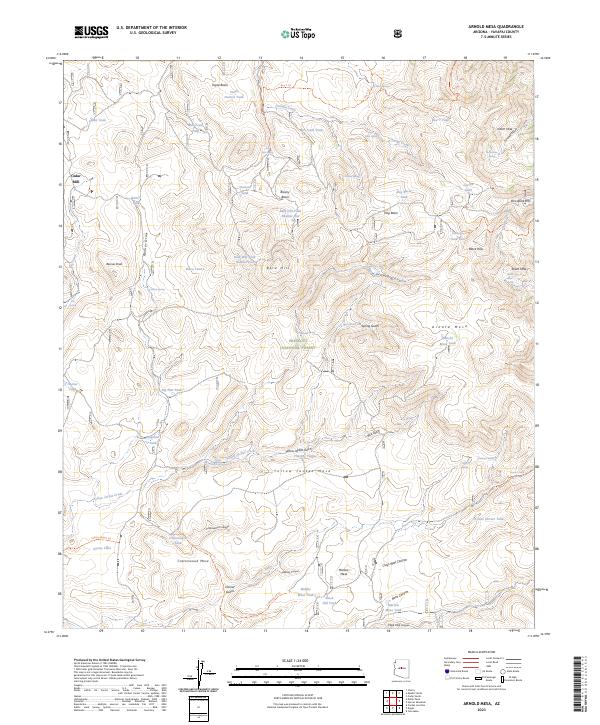 Arnold Mesa, AZ — USGS 7.5-minute topo (2023)