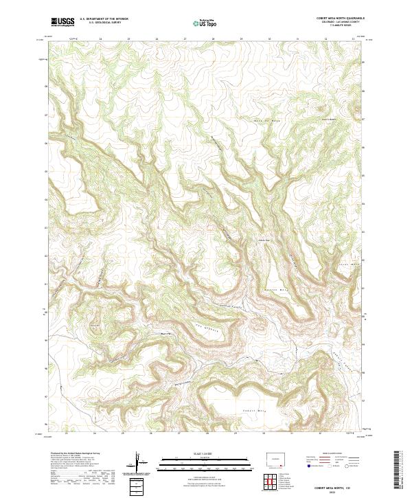 Cobert Mesa North, CO — USGS 7.5-minute topo (2022)