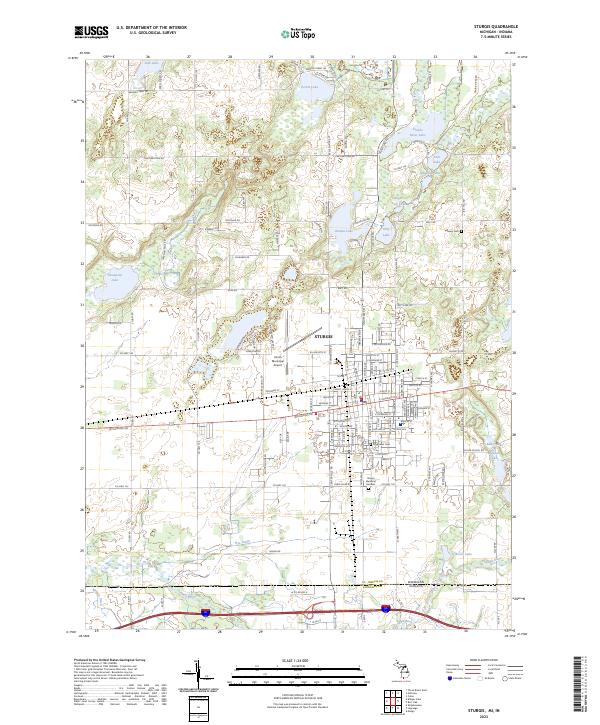 Sturgis, MI-IN — USGS 7.5-minute topo (2023)