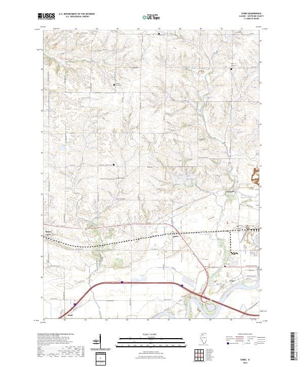 Como, IL — USGS 7.5-minute topo (2024)