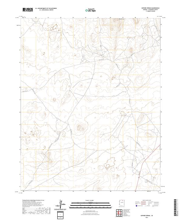 Gopher Spring, AZ — USGS 7.5-minute topo (2021)