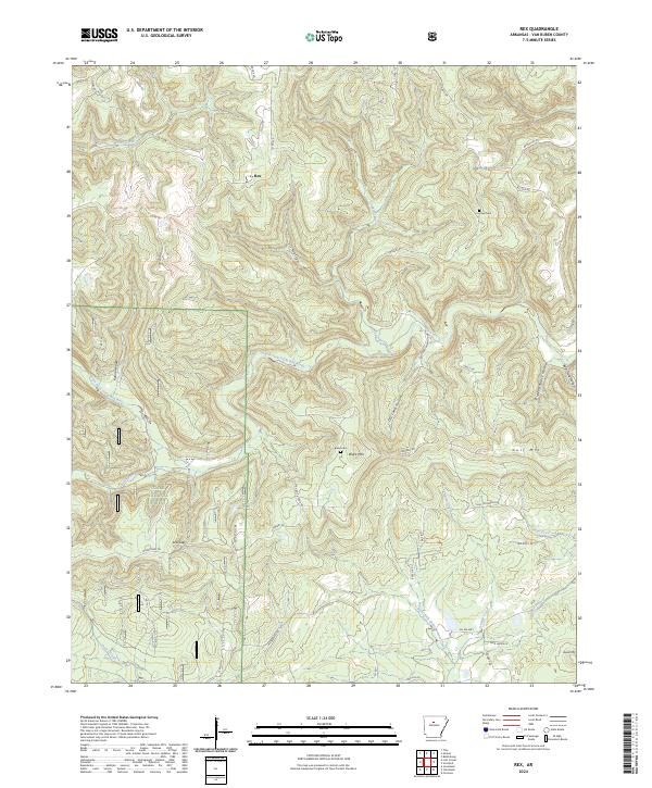 Rex, AR — USGS 7.5-minute topo (2024)