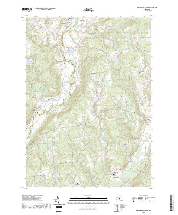 New Berlin South, NY — USGS 7.5-minute topo (2023)