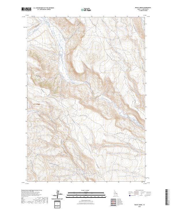Rocky Creek, ID — USGS 7.5-minute topo (2023)