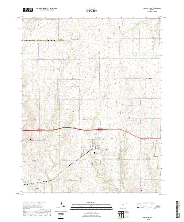 Garden Plain, KS — USGS 7.5-minute topo (2022)