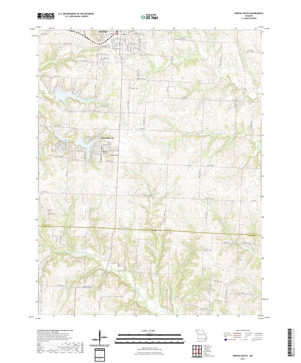 Odessa South, MO — USGS 7.5-minute topo (2021)