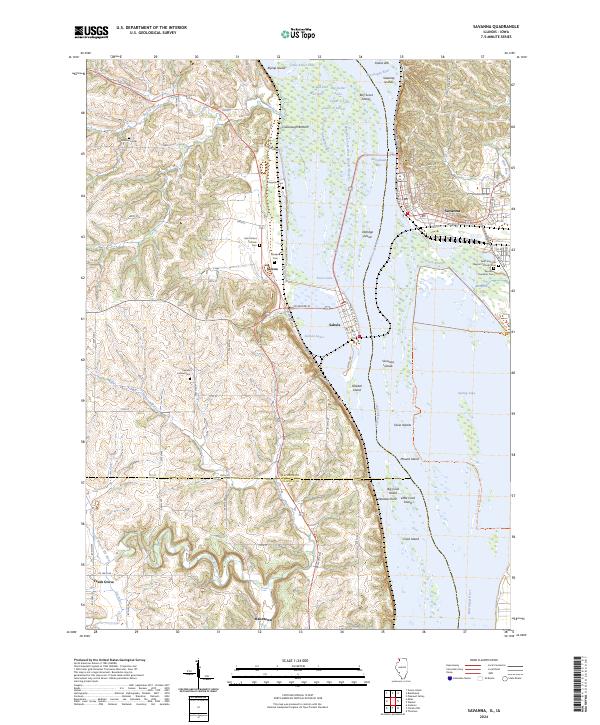 Savanna, IL-IA — USGS 7.5-minute topo (2024)