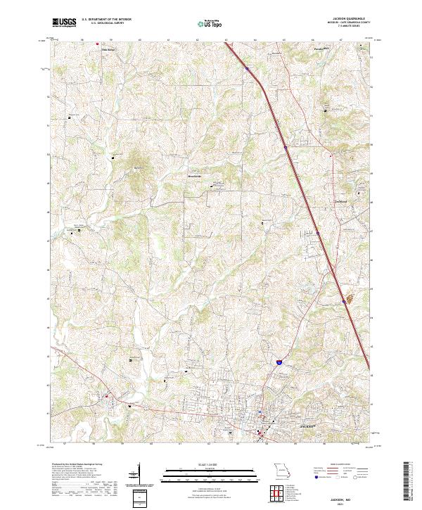 Jackson, MO — USGS 7.5-minute topo (2021)