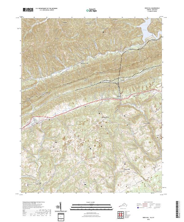 Rose Hill, VA-KY — USGS 7.5-minute topo (2022)