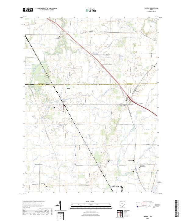 Morral, OH — USGS 7.5-minute topo (2023)