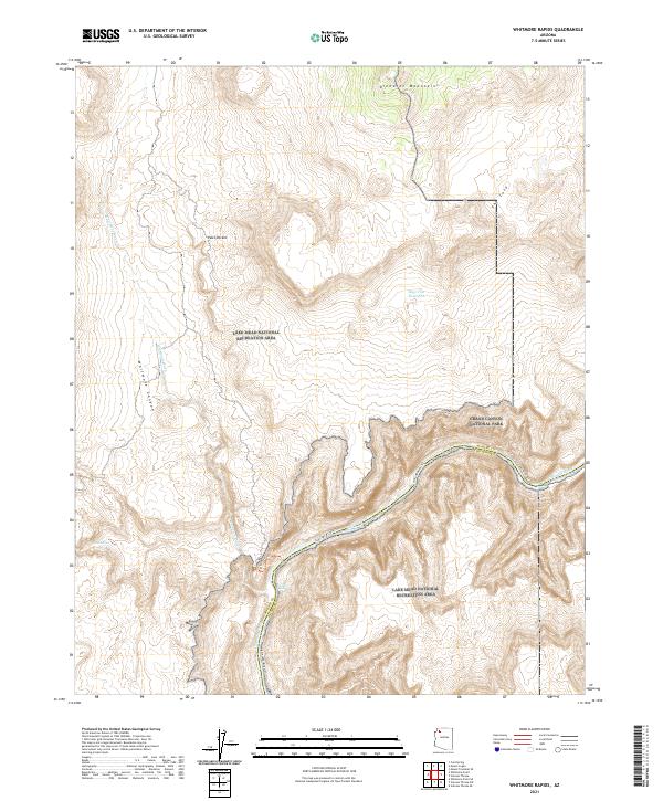 Whitmore Rapids, AZ — USGS 7.5-minute topo (2021)