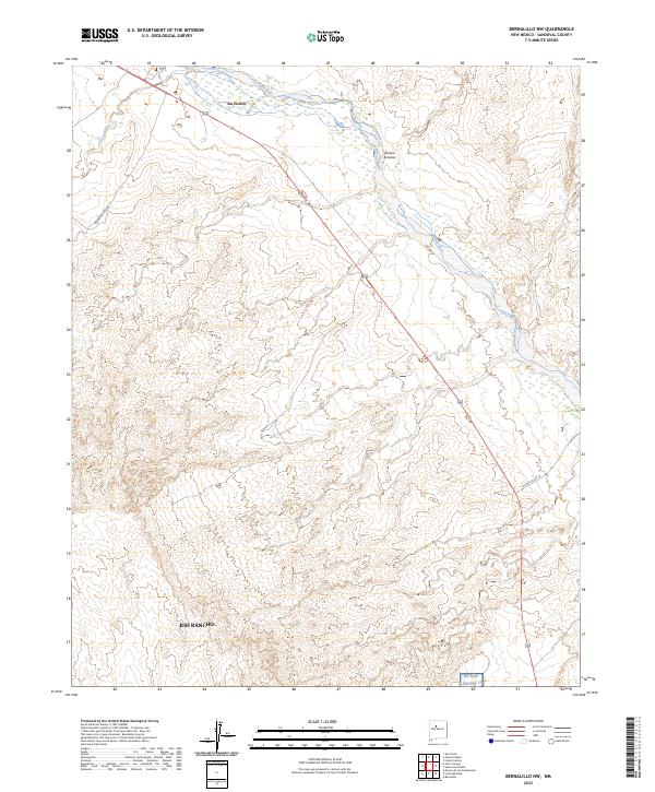 Bernalillo NW, NM — USGS 7.5-minute topo (2023)