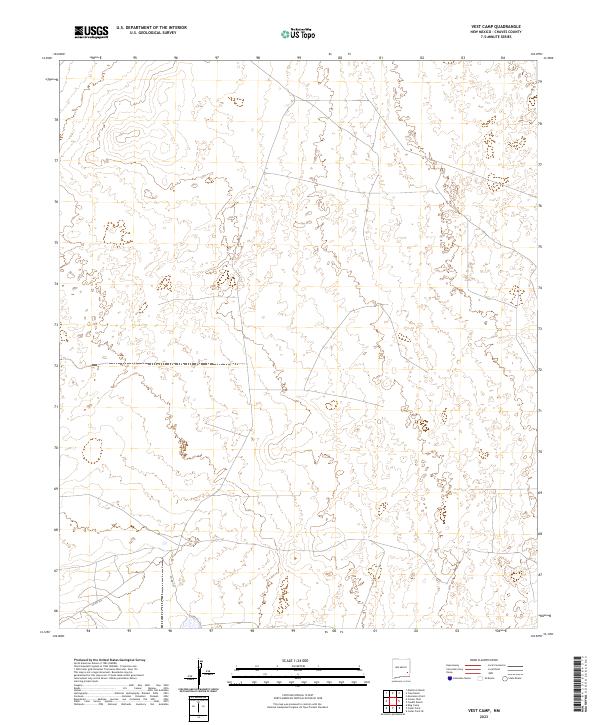 Vest Camp, NM — USGS 7.5-minute topo (2023)