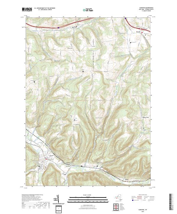 Canisteo, NY — USGS 7.5-minute topo (2023)