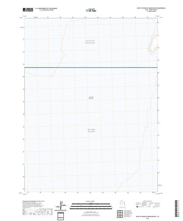 West of Wildcat Mountain SW, UT — USGS 7.5-minute topo (2023)