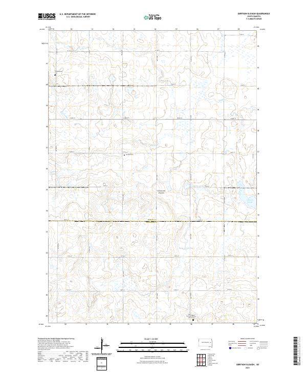 Gertson Slough, SD — USGS 7.5-minute topo (2021)