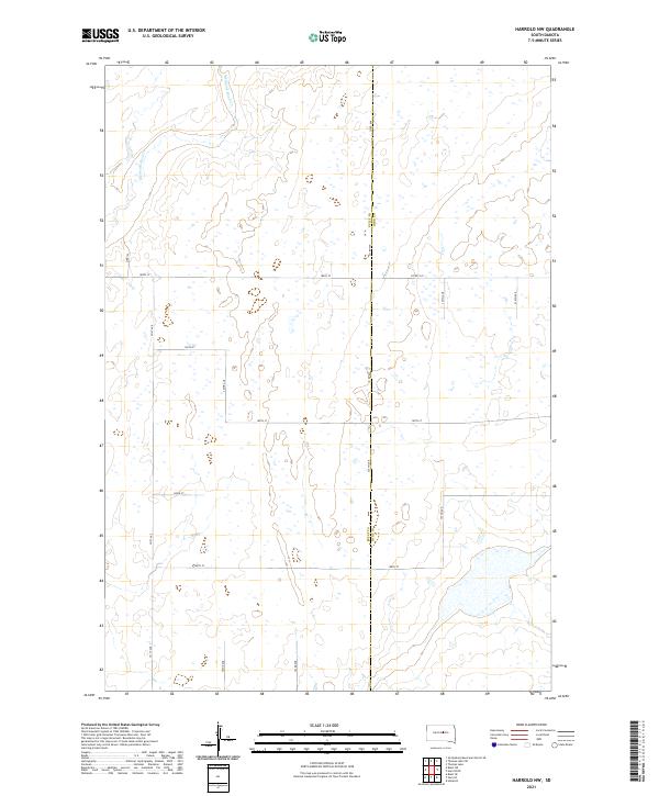 Harrold NW, SD — USGS 7.5-minute topo (2021)