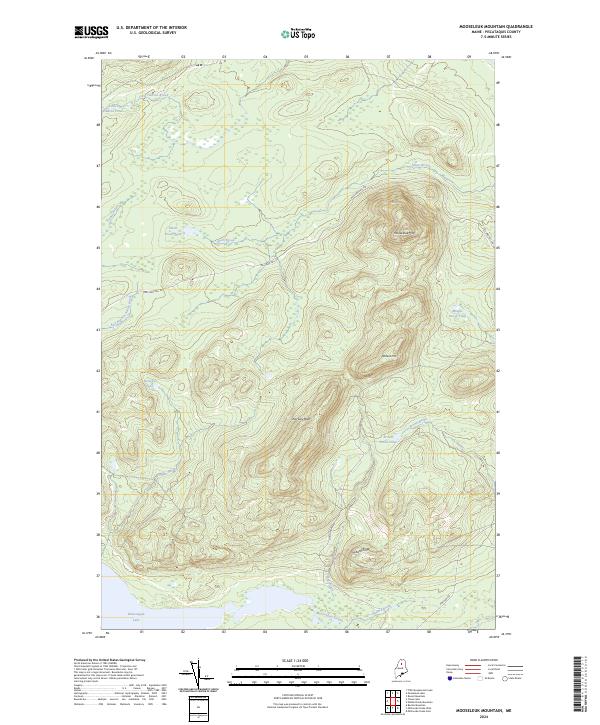 Mooseleuk Mountain, ME — USGS 7.5-minute topo (2024)