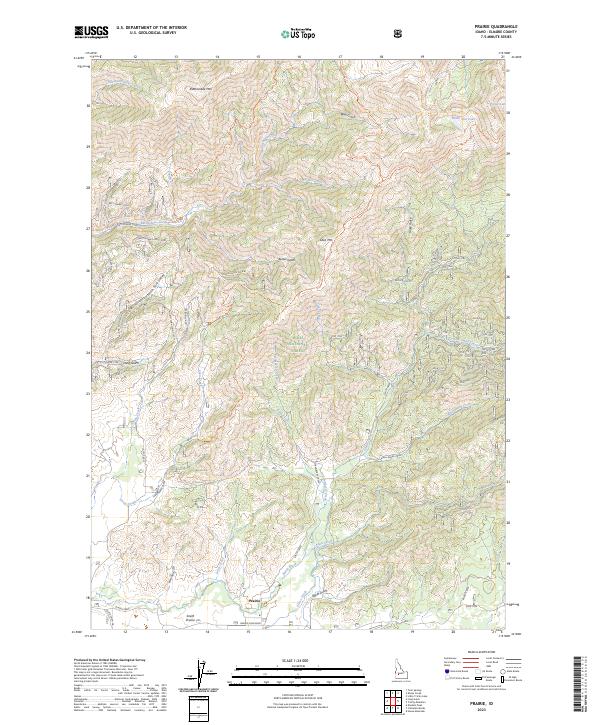 Prairie, ID — USGS 7.5-minute topo (2023)